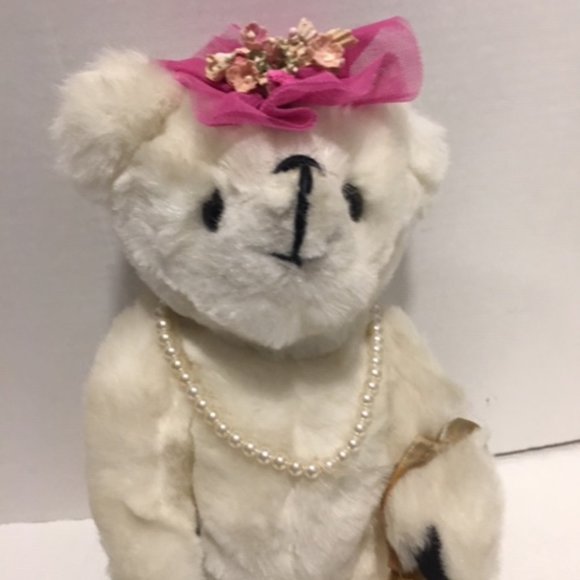 Vintage 1985 KENT Collectibles JOINTED TEDDY BEAR Couple 11" - Picture 13 of 16